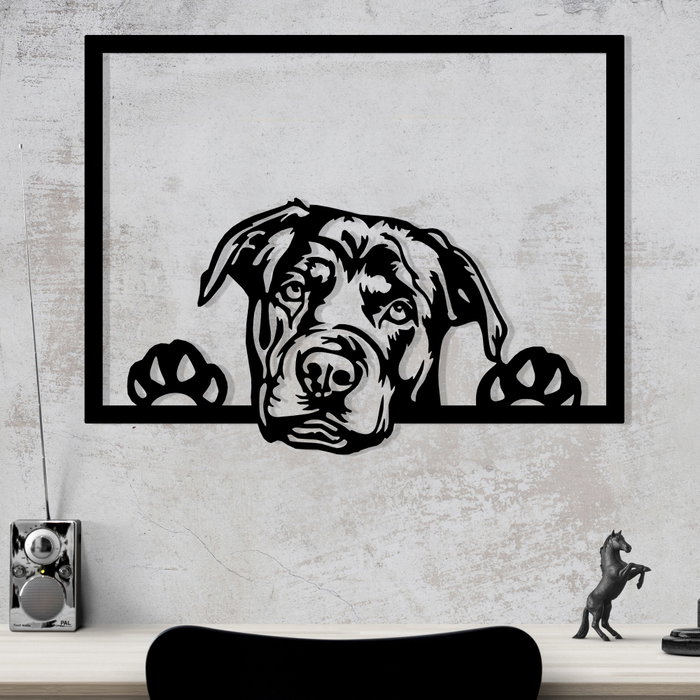 Wallity Enzo 7054 Escultura de Pared Metálica Negra
